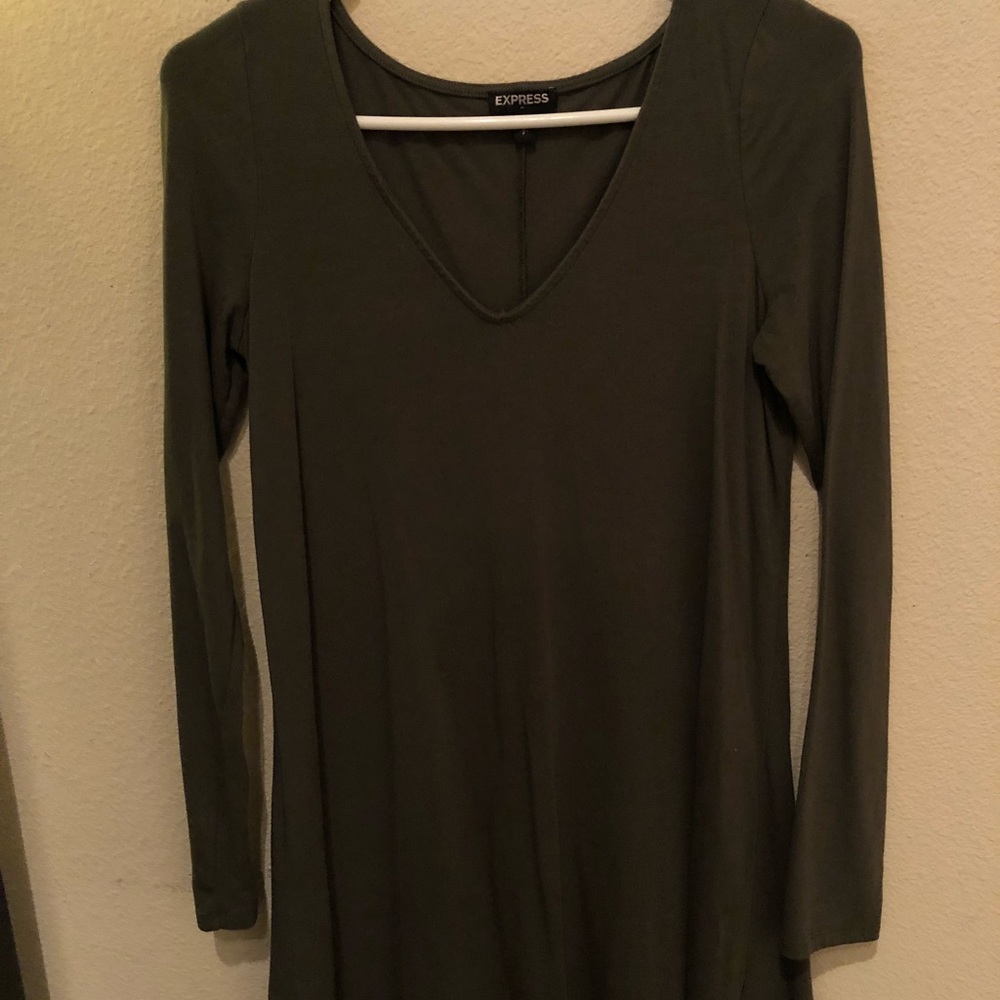 Express Olive Small Dress